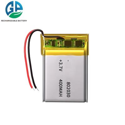 3.7v 400mah Li-Ion Polymer Battery Pack 802030 Recarregável