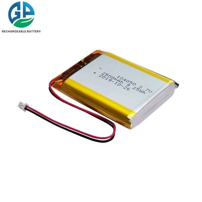 Bateria de polímero de lítio 2500mAh com proteção contra sobrecarga e corrente de carga 1C