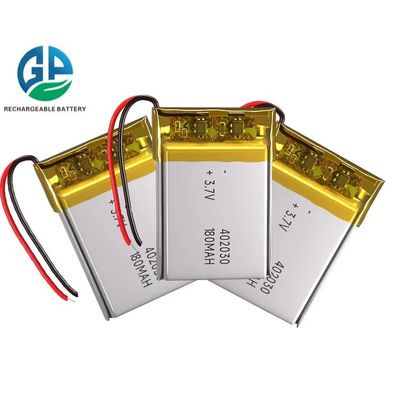 3.7V 180mAh KC UN38.3 certificou o bloco recarregável da bateria do polímero do lítio da bateria de Lipo