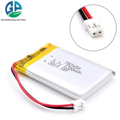 3.7V 480mAh Lithium Polymer Battery Pack com 500 vezes a vida do ciclo para dispositivos de beleza