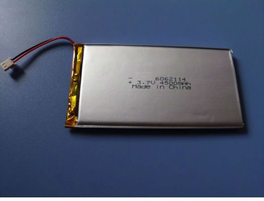 6062114 3.7V 4500mAh Bateria de Polímero de Lítio com 500 Ciclos de Vida Bateria Recarregável Li Poly