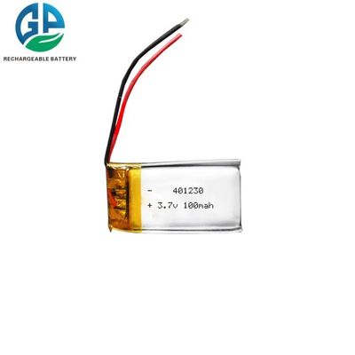 Bateria Lipo Slim 3.7V 100mAh com Vida Útil de 500 Ciclos para Dispositivos de Beleza
