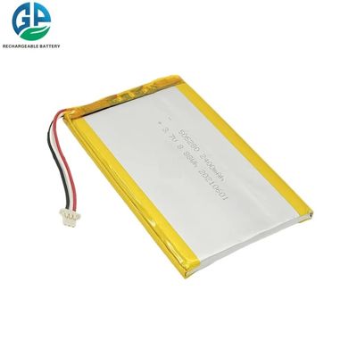 3.7v 505280 2400mah Bateria de polímero de lítio 8.88wh Para aparelho de beleza