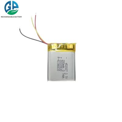 3.7V 200mAh KC Certificado Bateria recarregável de polímero de lítio com conector PCM de fio