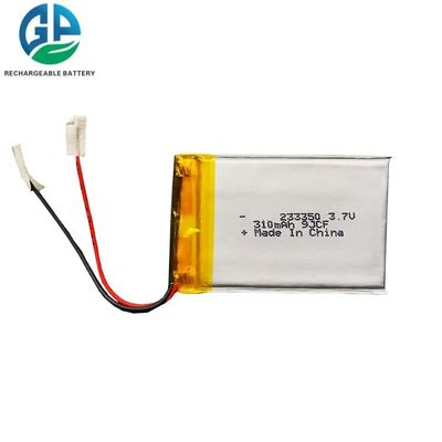 Baterias de Li-polímero fino 233350 3.7v 310mAh 2mm espessura Lipo Bateria Pack