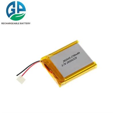 233545 Bateria de polímeros de iões de lítio 270mAh 3.7V Smart Watch Digital Lithium Ion Polymer Cell Pack