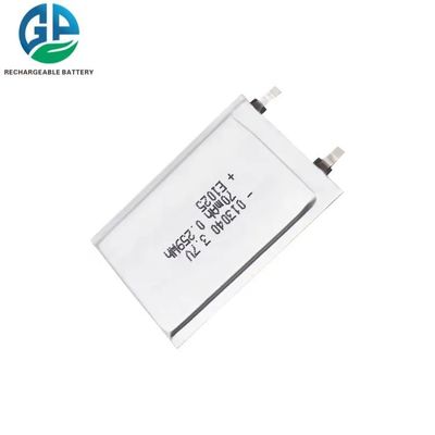 Pequeno pacote de baterias de polímero de lítio LP013040 de 3,7 V 70 mAh para dispositivos digitais