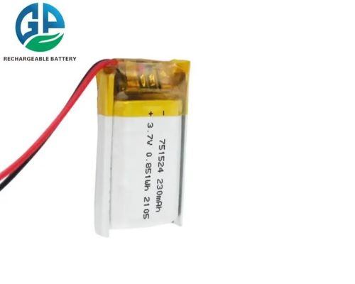 3Bateria recarregável Li-Polymer 751524