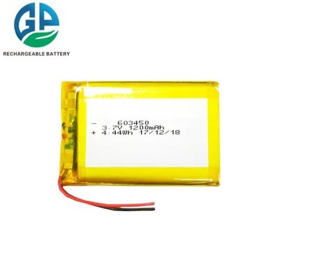 Recarregável 1200mAh 3.7V Lipo Bateria Pack KC IEC62133 Aprovado para dispositivos de beleza