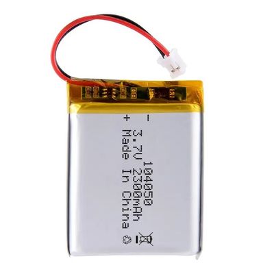 104050 Bateria de Polímero de Lítio 3.7V 2300mAh com 500 vezes de Ciclo de Vida Bateria Recarregável LiPo