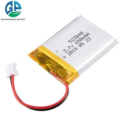 3.7V 650mAh 500 vezes recarregável Li Polymer Bateria para varrer robô