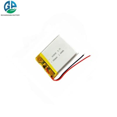 Bateria de Polímero de Lítio LiPo de 3.7V 380mAh Certificada UN38.3 para Produtos Digitais