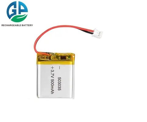 KC CB IEC62133 Modelo 503035 homologado Bateria de lítio polimérico Lipo de capacidade 500 mAh