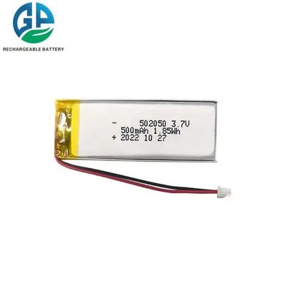Bateria de Polímero de Lítio Recarregável de 3.7V 500mAh Aprovada pela KC