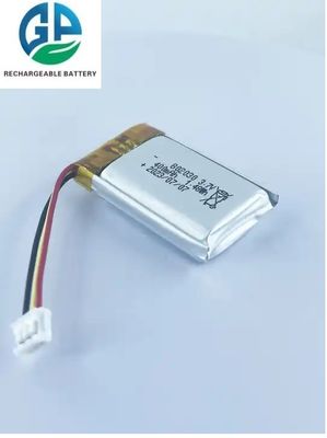 3.7v 400mah Bateria recarregável Li-Ion Polymer Pack 802030 500 vezes