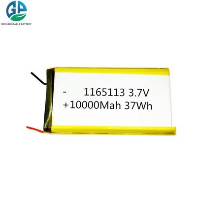 Bateria de Polímero de Lítio Recarregável 3.7V 10000mAh Lipo para Power Bank