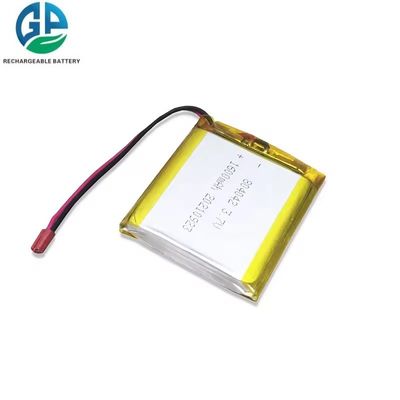 KC IEC62133 aprovado 3.7V 1600mAh Bateria recarregável de lítio polímero Bateria Lipo