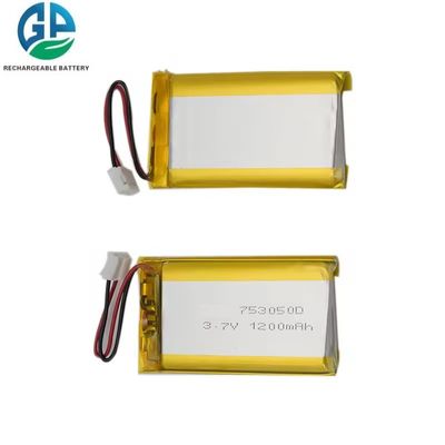 Gpe 753050 3.7v 1200mah Bateria recarregável de lítio-polímero KC aprovada