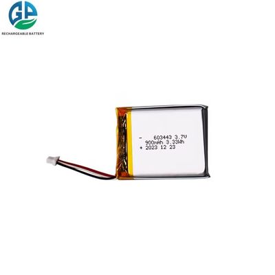 Bateria de polímero de lítio de longa duração de 3,7V 900mAh 603443 para produtos iPod Classic