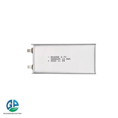 804088 3,7V Bateria recarregável de iões de lítio polímero Bateria de alta potência Bateria Lipo de alta capacidade 4000mAh