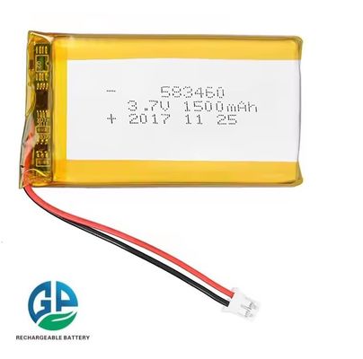 KC Para Produtos Digitais Alta Capacidade Recarregável 3.7v 583460 1500mah Bateria de Lítio Polímero Lipo