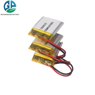 Bateria de alta taxa de descarga 30C recarregável 502525 personalizada Li-Polymer 3.7v 280mah Bateria Lipo