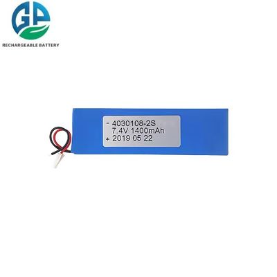 Bateria de alta taxa de descarga 1400mah 30C Max60C 4030108 2S 7.4v Bateria Lipo Bateria recarregável de lítio polímero