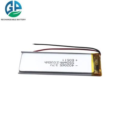 Bateria de alta taxa de descarga 550mAh 3.7V 30C Max60C KC 402065 550mah 3.7v Bateria de polímero de lítio para dispositivo eletrônico