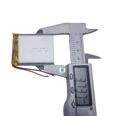 Pacote de bateria de polímero de lítio de alta capacidade 950mAh 3.7V com vida útil de ciclo 500 vezes para dispositivos de beleza