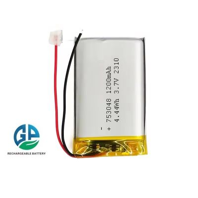 KC IEC62133 Bateria de lítio-íon polimérica aprovada de 3,7 V 1200 mAh com alta taxa de descarga 30C Max60C