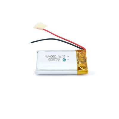 Bateria de alta taxa de descarga 3.7V 300mah 602030 Bateria Li-Ion Recarregável Bateria LiPo de alta capacidade