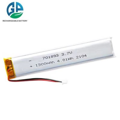 Alta taxa de descarga 1300mAh Bateria de Li-polímero com proteção contra sobrecarga Bateria de lítio recarregável