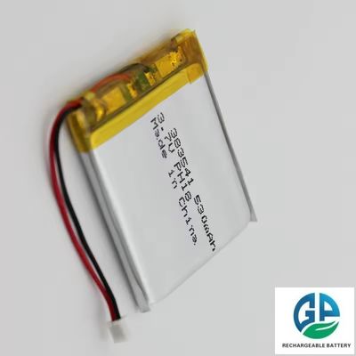 Bateria de alta taxa de descarga 383541 3.8mm 3.7V 530mAh Bateria Li-Ion Pacote Bateria recarregável de alta capacidade Células de bateria LiPo