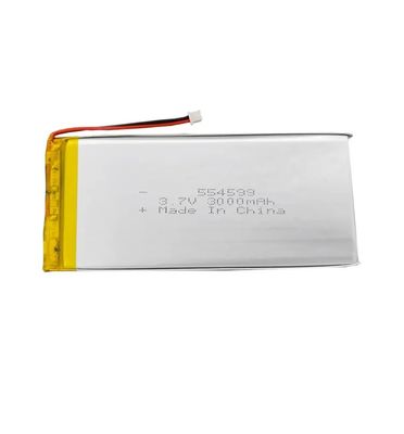 Bateria de Polímero de Lítio Recarregável Lipo de Alta Descarga 3.7V 3000mAh para Dispositivos de Beleza