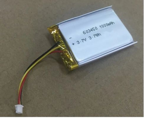 Dispositivo de beleza Bateria Li Polymer 573450/553450/503450/603450-1000~1200mAh Bateria recarregável Lipo