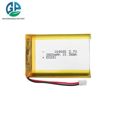 2800mAh 3.7V KC IEC62133 Bateria de polímero de lítio recarregável aprovada para aparelho auditivo