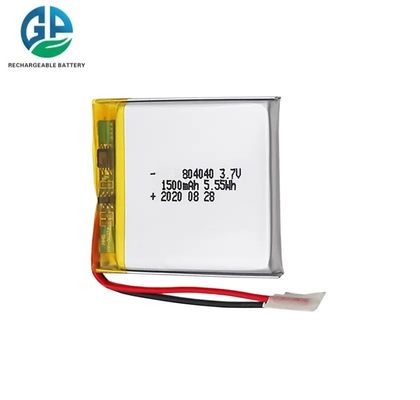 Bateria recarregável de alta qualidade 804040 1500mAh 3.7V para lâmpada de mesa inteligente Bateria de alta taxa de descarga 30C Max60C