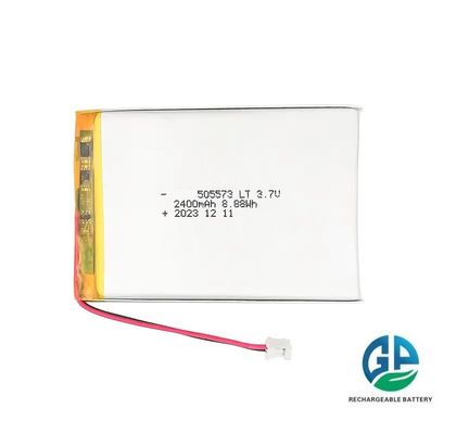 505573 3.7V 2400mAh Bateria de polímero de lítio para dispositivos digitais