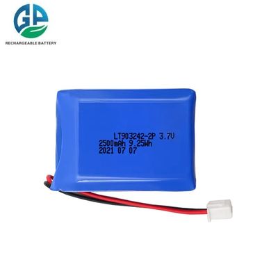 KC UL 903242-2P Bateria recarregável de iões de lítio 3.7V 2500mah Célula de bateria cilíndrica