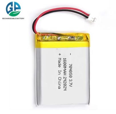 Alta taxa de descarga 704050 3.7V 1600mAh Bateria de lítio polímero Pacote Bateria Lipo para produtos digitais