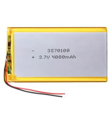 4000mAh 3,7V Bateria de polímero de lítio com 500 ciclos de vida para produtos digitais