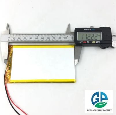 Bateria de Polímero de Lítio de Alta Capacidade 5000mAh 3.7V com Vida Útil de 500 Ciclos para Power Banks