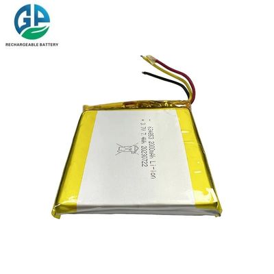 Bateria de Polímero de Lítio de 3.7V 2000mAh com Vida Útil de 500 Ciclos, Bateria Lipo Recarregável de Alta Capacidade