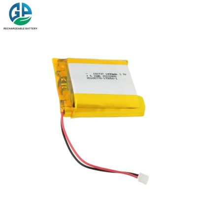 Bateria de Polímero de Lítio Recarregável de Alta Descarga 3.7V 1400mAh Li-Polymer para Mini Dispositivos de Energia