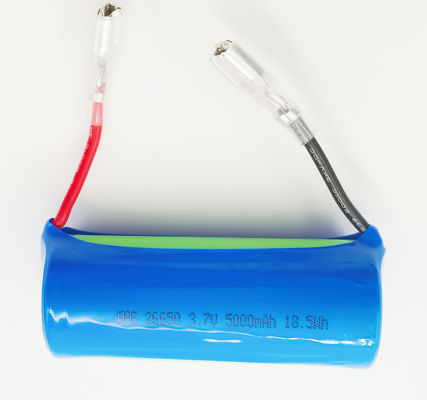 Bateria recarregável de íons de lítio 26650 5000mAh Bateria de célula 3.7v Bateria cilíndrica