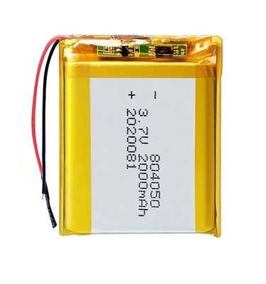 3.7v KC Bateria recarregável de polímero de lítio Bateria Li-ion Lipo 2000mah 804050