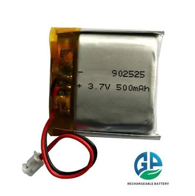 KC CB IEC62133 Bateria recarregável de lítio polimérico de 3,7 v 500mah 902525 Bateria de lítio polimérico