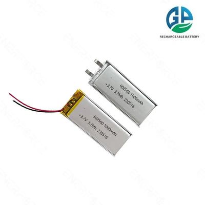 Bateria recarregável KC CE 3.7v 1000mah Baterias Lipo Bateria de lítio polímero 602560 Bateria de lítio polímero 1000mah