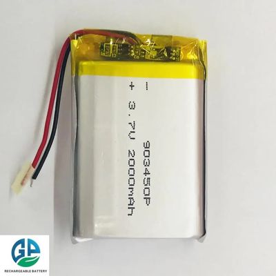 Bateria de Polímero de Lítio de Alta Taxa de Descarga de 2000mAh com Vida Útil de Ciclo de 500 Vezes Bateria Lipo