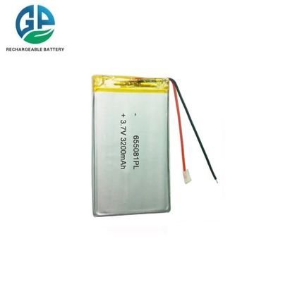 Bateria recarregável de polímero de lítio 655081 3.7V 3200mAh KC IEC62133 aprovada para drones
